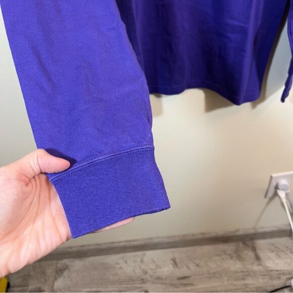 ✨ Reebok NFL Y2K Purple Mock Neck Long Sleeve Minnesota Vikings Medium - Picture 8 of 12